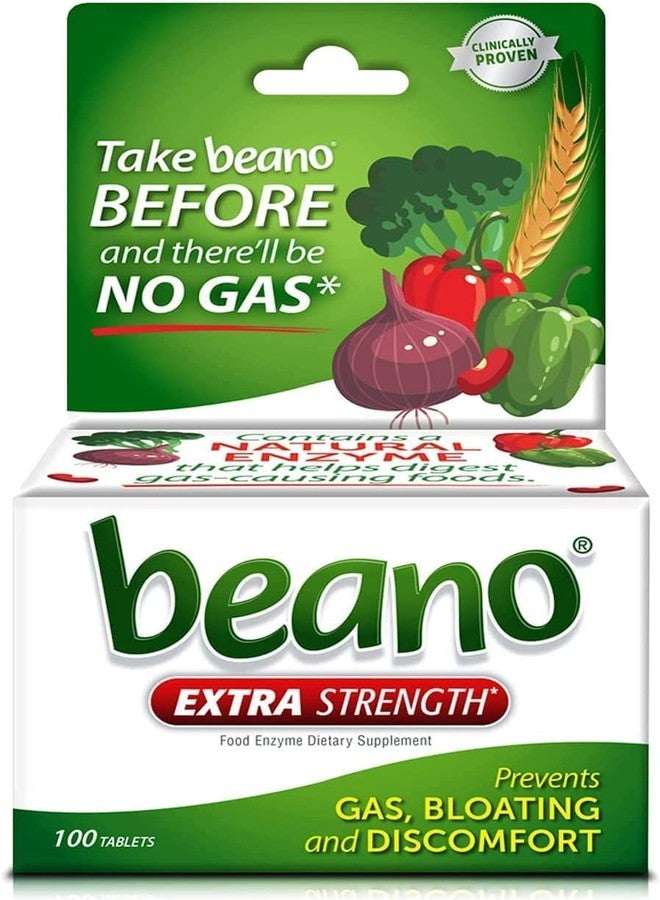 Beano Food Enzyme Dietary Supplement Tablets - 100 ct, Pack of 2 - Image 1